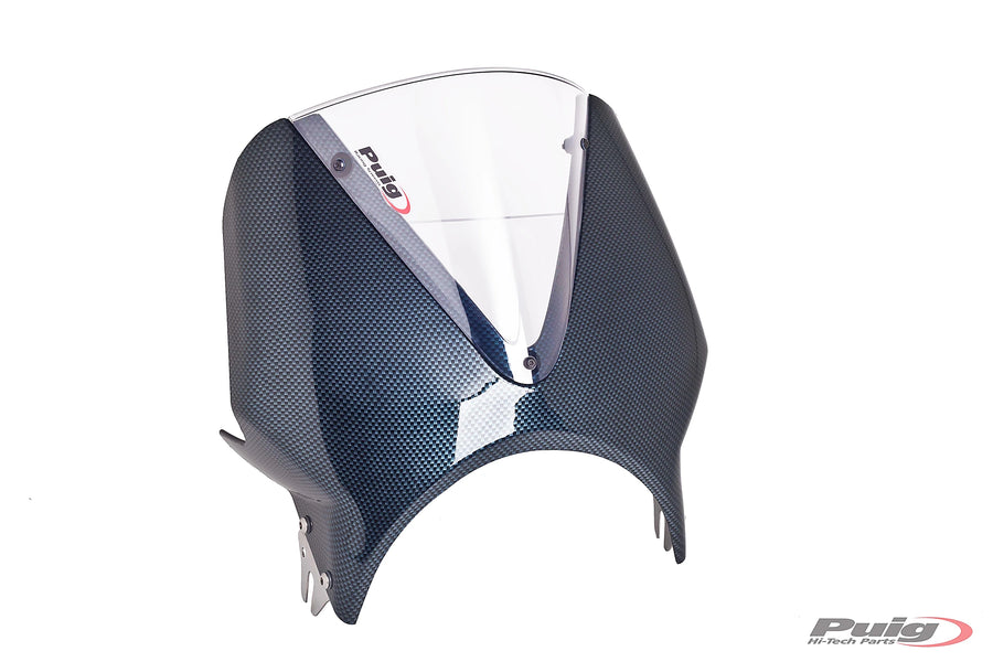 KAWASAKI W 230 [2025] - Vision Windshield | Carbon look / Clear | PUIG 003CW