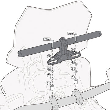 BMW R 1200 R [GIVI] - Montagekit für Smart Bar oder Smart Mount