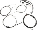 Harley Davidson Flhr [LA CHOPPERS] - Standard Midnight Braided Handlebar/Brake Line Kit