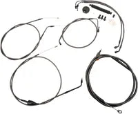 Harley Davidson Flhri [LA CHOPPERS] - Kit de guidon/conduite de frein tressé standard minuit