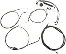 Harley Davidson Flhr [LA CHOPPERS] - Standard Midnight Braided Handlebar/Brake Line Kit