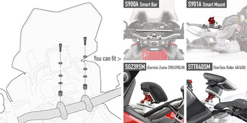 Ducati Hyperstrada 821 [2013–2016] – Montagekit für Smart Bar oder Smart Mount