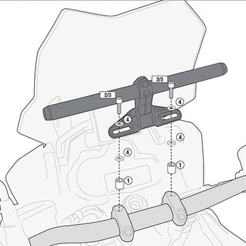Moto Guzzi V9 Bobber [2016–2024] – Montagekit für Smart Bar oder Smart Mount