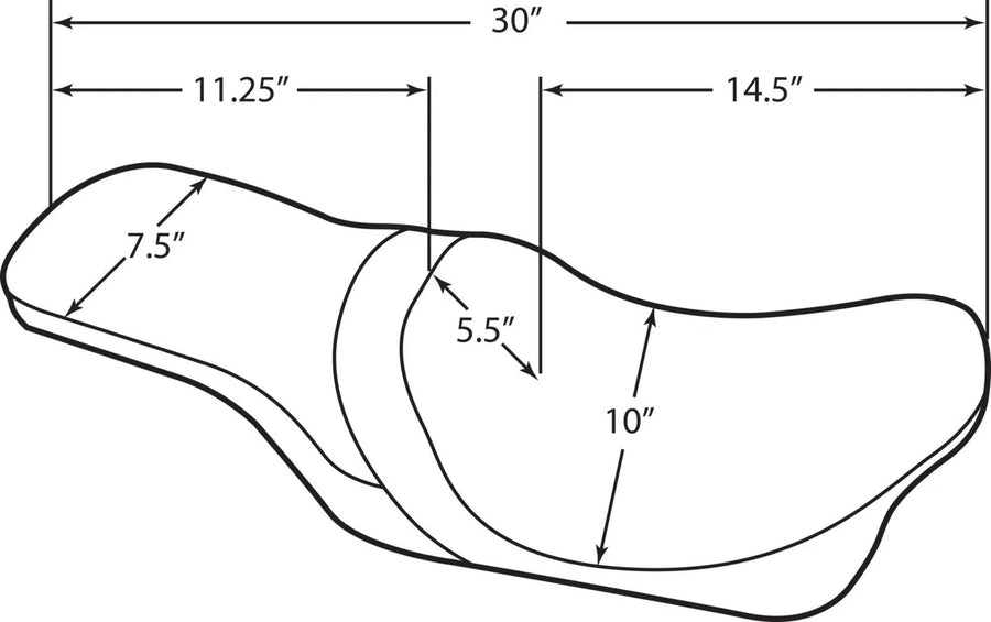 Harley Davidson Flhr [DRAG SPECIALTIES] – Siège Predator 2 places