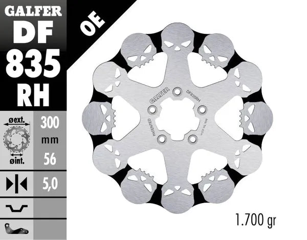 Harley-Davidson XL 883 L Sportster SuperLow [2020] - Disque de frein fixe Skull - Image 4