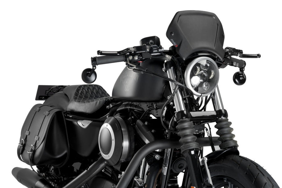HARLEY DAVIDSON SPORTSTER 883 IRON XL 883 N [2012] – PLAQUE AVANT ALU – NOIRE