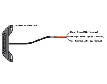 honda cb 500 [DENALI] – B6 LED brake light kit with license plate holder - 0