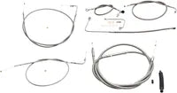 Harley Davidson FLS [LA CHOPPERS] - Kit de câble de guidon/conduite de frein standard recouvert d'acier inoxydable