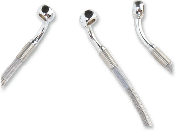 harley davidson flhri [DRAG SPECIALTIES] - Kit conduites de frein inox en version allongée - 0