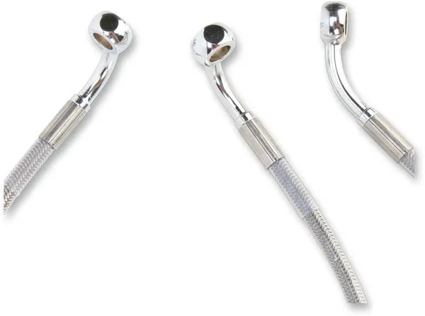 Harley Davidson Flhr [DRAG SPECIALTIES] - Stainless Steel Brake Line Kit, Extended