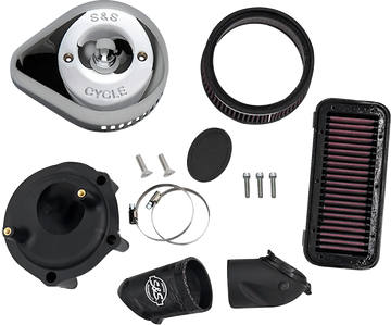 Indian CHALLENGER 108 Limited [2025-2026] - Stealth Luftfilter-Kit mit Abdeckung – Oberfläche: Silber – Bild 1