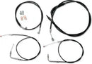 Harley Davidson Fxst [LA CHOPPERS] - Kit de câble de guidon/conduite de frein en vinyle noir standard