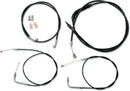Harley Davidson Fxst [LA CHOPPERS] - Kit de câble de guidon/conduite de frein en vinyle noir standard