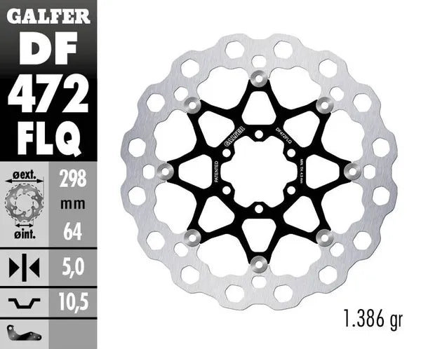 Yamaha Tz 250 [1990-1992, 1994-1995, 1997, 1999, 2007] - Cubiq floating brake disc - picture 4