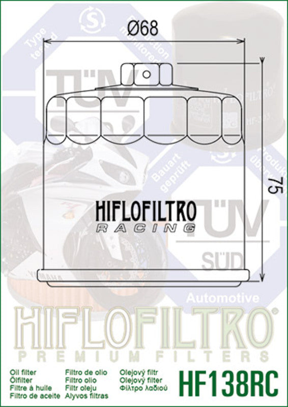 Suzuki Hayabusa GSX1300R [HiFlofiltro] - Racing oil filter