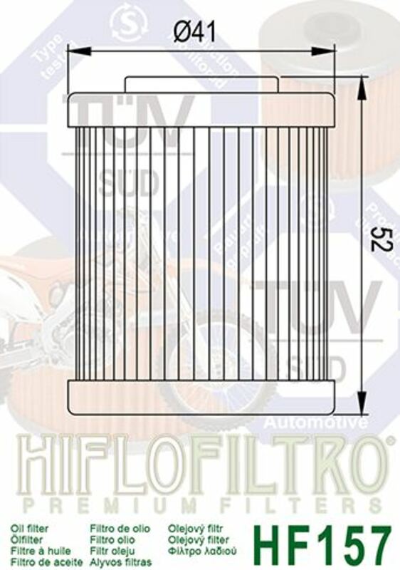 KTM 640 LC4 [HIFLOFILTRO] - Oil filter front view