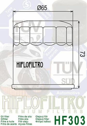 Kawasaki VN-15 [HIFLOFILTRO] - oil filter detailed view