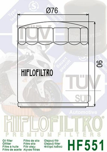 Moto Guzzi V11 Le Mans [HiFlofiltro] - oil filter - 0