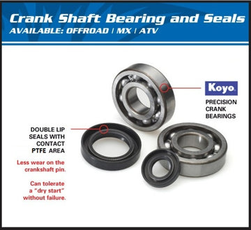 Ktm Sx 250 [ALL BALLS] - crankshaft bearing and oil seal set