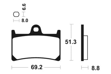 Yamaha 600 Fazer [TECNIUM] - Professional Racing Sintered Metal Brake Pads - MSR134