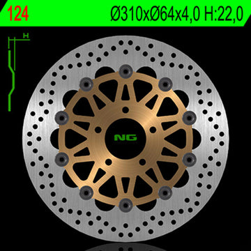 Suzuki Gsx-R [NG BRAKE DISC] - disque de frein rond flottant