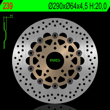 Suzuki Gsx 600 [NG BRAKE DISC] - disque de frein rond flottant