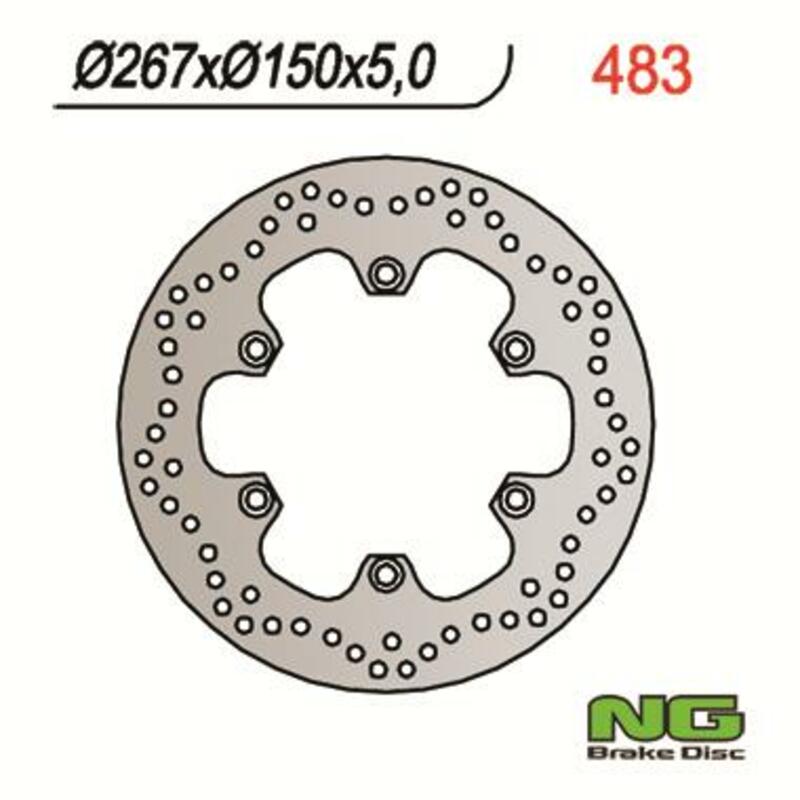 Yamaha Fzs 1000 [NG BRAKE DISC] - round rigid brake disc