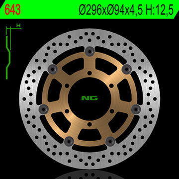 Honda Vtx 1800 [NG BRAKE DISC] - disque de frein rond flottant