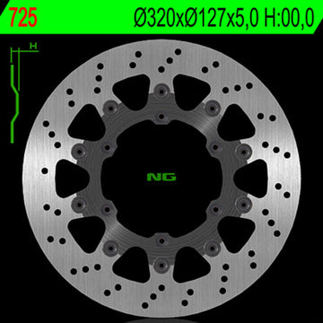 Ktm 690 Smc R [NG BRAKE DISC] - disque de frein rond flottant
