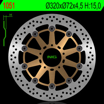 Ducati 749 [NG BRAKE DISC] - disque de frein rond flottant