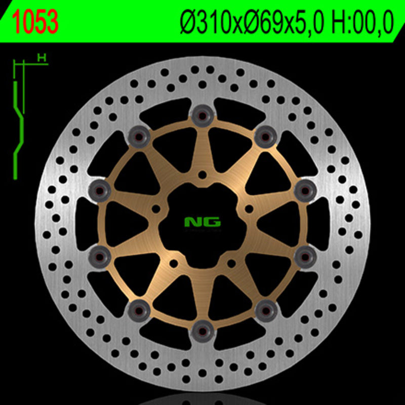 Suzuki Dl 650 [NG BRAKE DISC] - disque de frein rond flottant