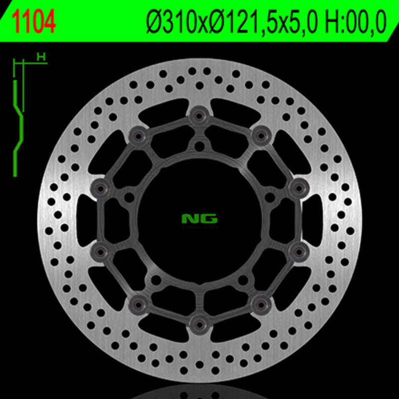 Suzuki Gsf 650 [NG BRAKE DISC] - round floating brake disc
