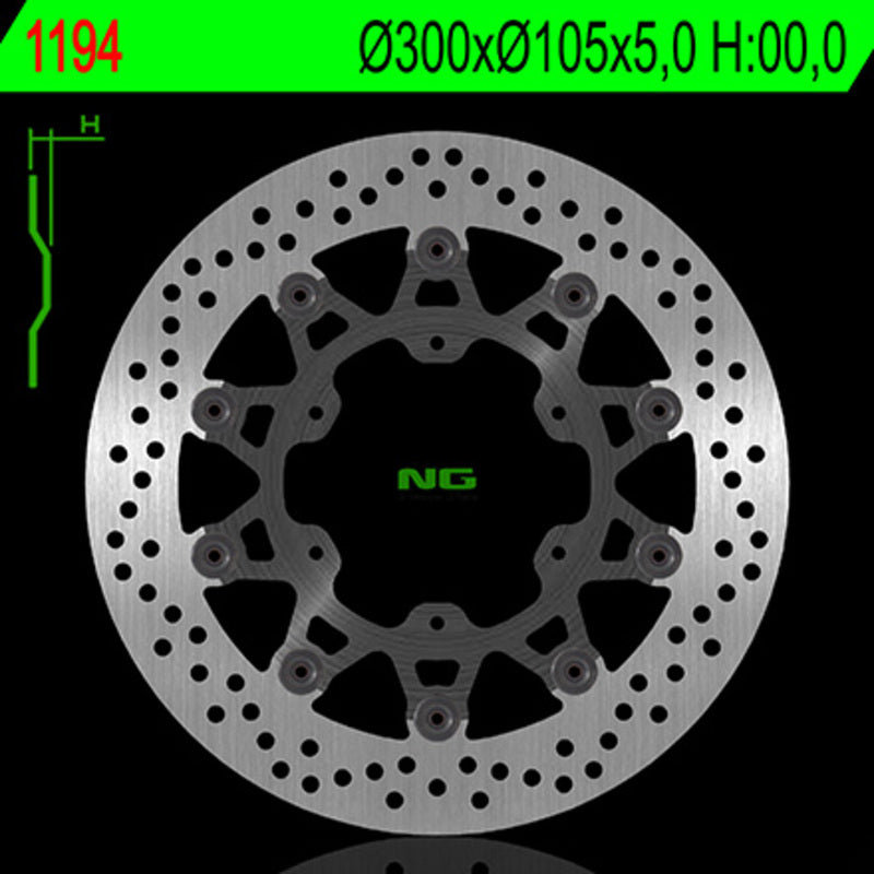 Bmw F 800 Gs Adventure [NG BRAKE DISC] - round floating brake disc