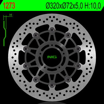 Ducati Monster 821 [NG BRAKE DISC] - disque de frein rond flottant