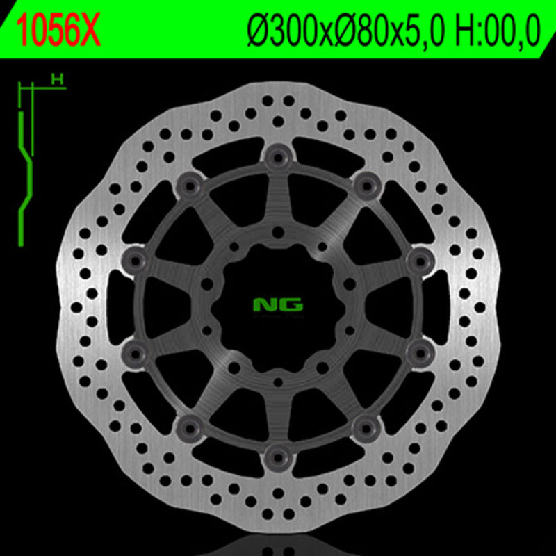 Kawasaki Kle 650 [NG BRAKE DISC] - Disque de frein flottant Wave
