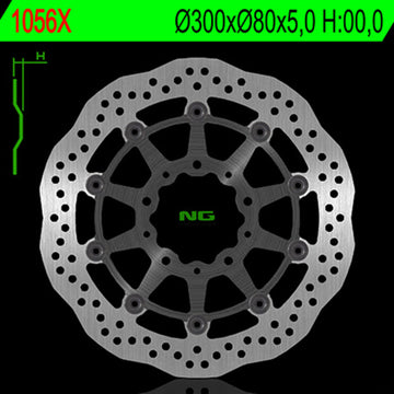 Kawasaki Kle 650 [NG BRAKE DISC] - Disque de frein flottant Wave