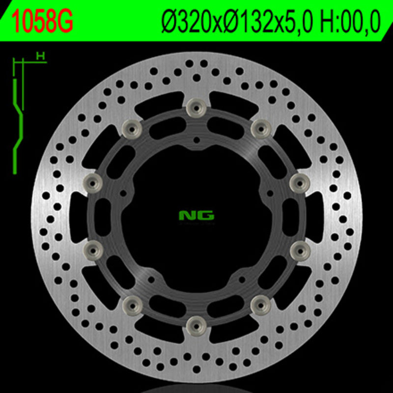 Yamaha Yzf R6 [NG BRAKE DISC] - disque de frein rond flottant