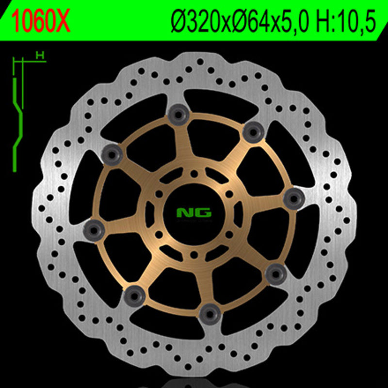 Ducati Monster 750 [NG BRAKE DISC] - Disque de frein flottant Wave