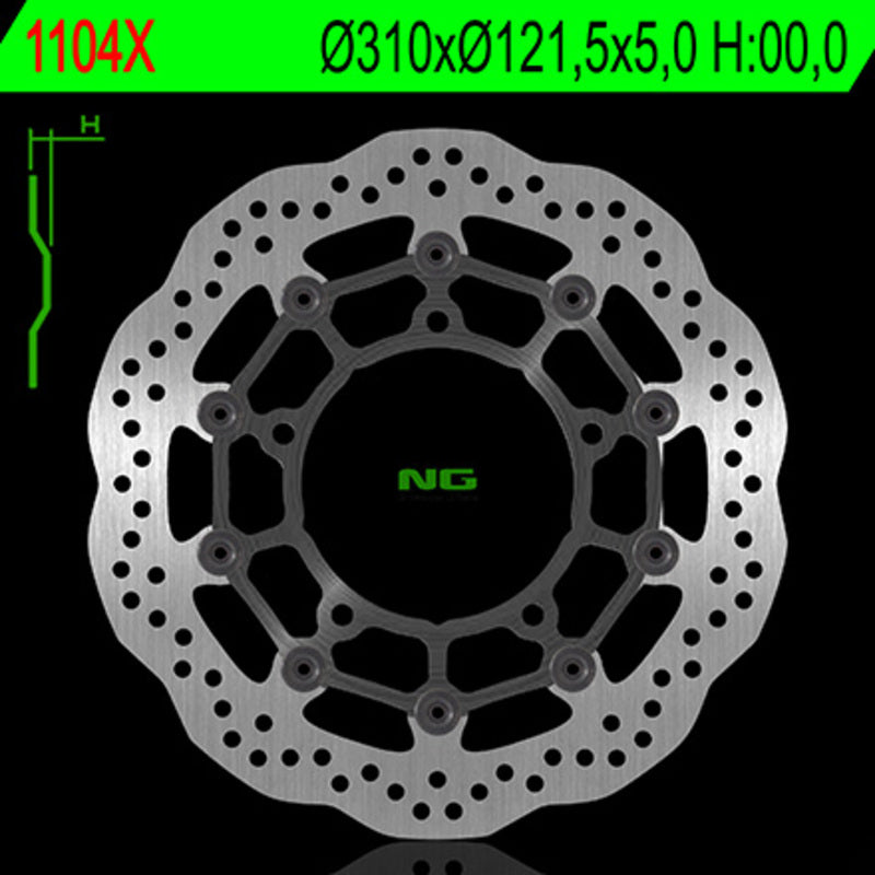 Suzuki Gsf 1250 [NG BRAKE DISC] - Disque de frein flottant Wave