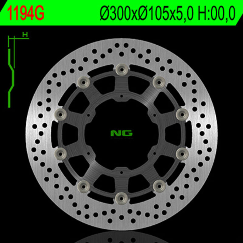 Aprilia Pegaso 650 [NG BRAKE DISC] - disque de frein rond flottant