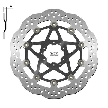 Honda Crf 1000 [NG BRAKE DISC] - Disque de frein flottant Wave