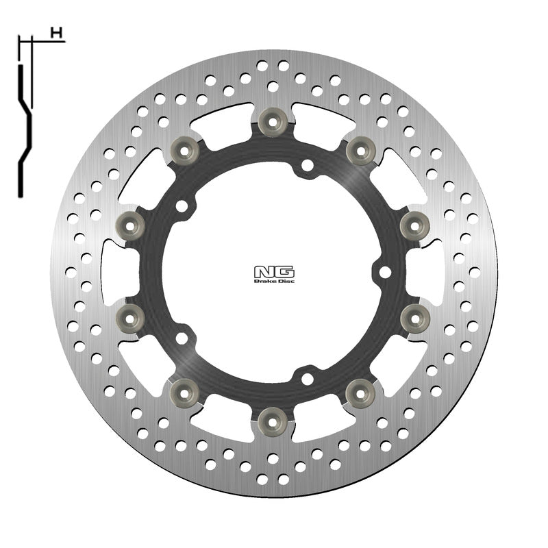 Yamaha Niken [NG BRAKE DISC] - disque de frein rond flottant