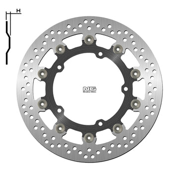 Yamaha Niken [NG BRAKE DISC] - disque de frein rond flottant