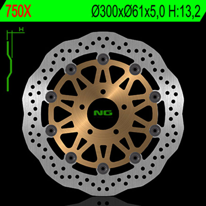 Kawasaki Zr 750 [NG BRAKE DISC] - Disque de frein flottant Wave