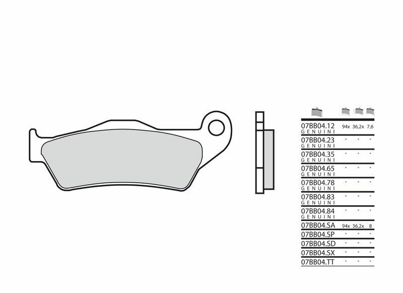 Moto Guzzi Stelvio 1200 [Brembo] - plaquettes de frein