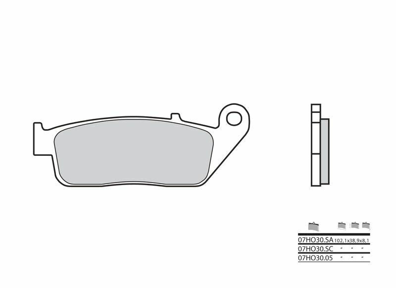 Triumph Tiger 885i [Brembo] - plaquettes de frein