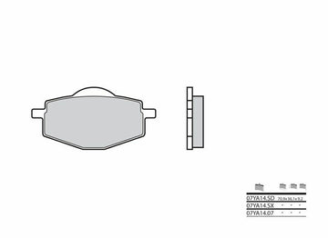 Yamaha TT 600 59X [Brembo] - plaquettes de frein