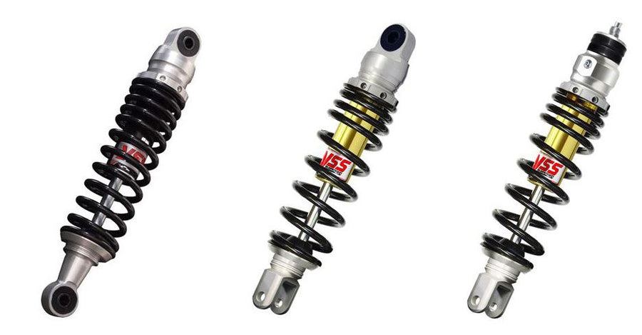 Honda CB 750 K Four (RC 01) [1979-1981] - double rear shock absorber, double tube hydraulics