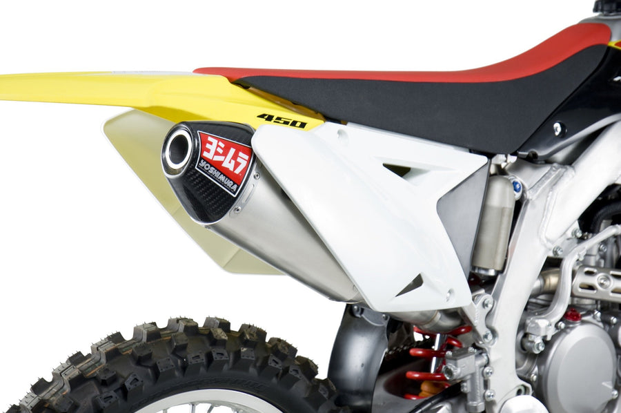 SUZUKI RM Z 450 [2008-2017] - Ersatz-Schalldämpfer Yoshimura USA RS4 Edelstahl/Alu Carbon-Endkappe Suzuki RM-Z450