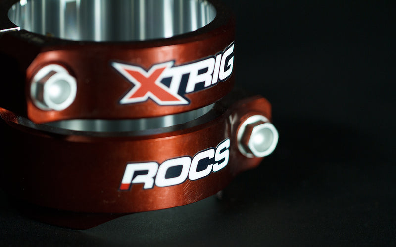 Kawasaki Kx 250 [XTRIG] - ROCS Tech triple clamp triple clamp green 23mm offset